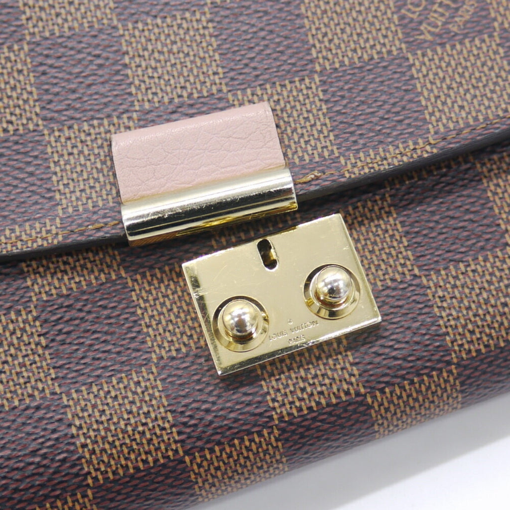 Louis Vuitton Magnolia Damier Canvas Leather Chain/Shoulder Wallet