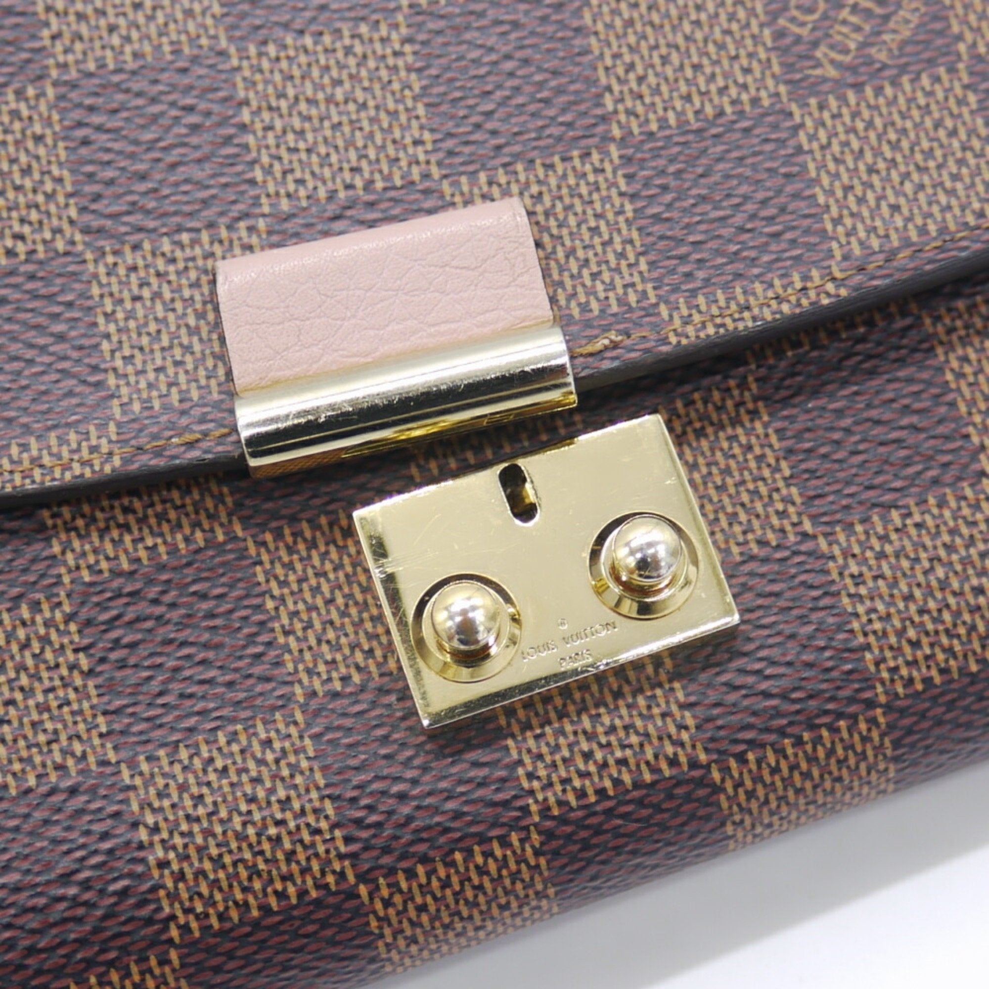 Louis Vuitton Magnolia Damier Canvas Leather Chain/Shoulder Wallet
