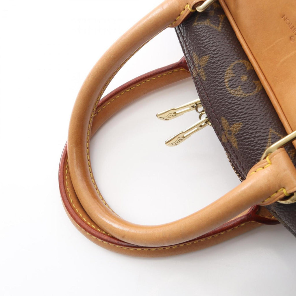 Louis Vuitton Brown Monogram Coated Canvas Leather Handbag