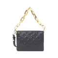 Louis Vuitton Black Leather Shoulder Bag