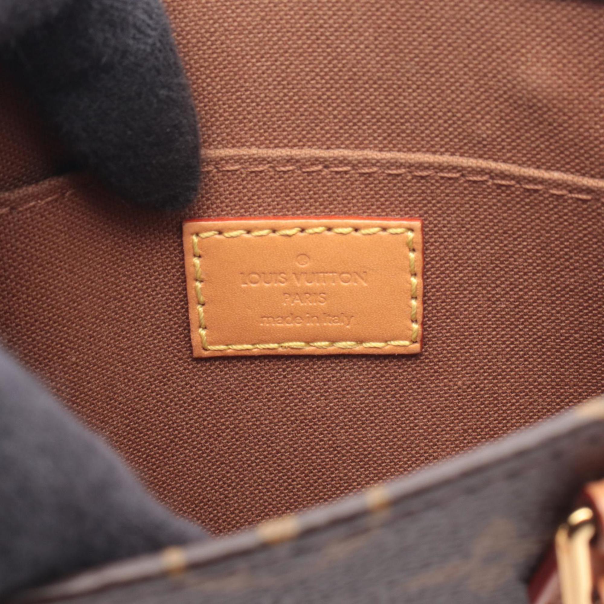Louis Vuitton Brown Coated Canvas Leather Handbag