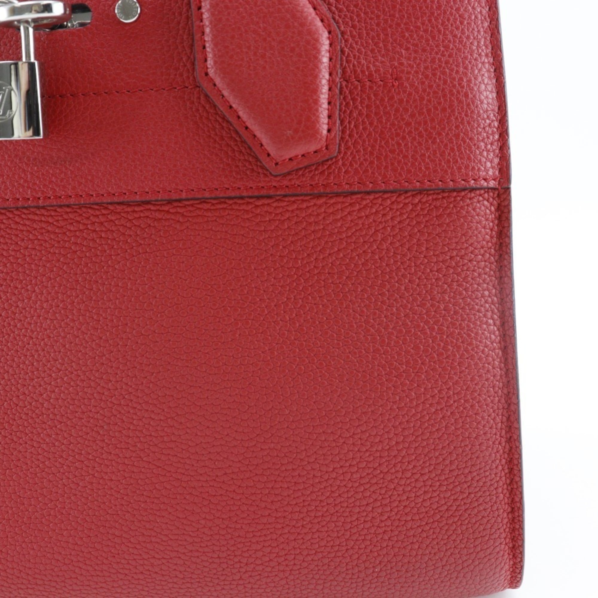 Louis Vuitton Red Color Rouge Leather Handbag Shoulder Bag