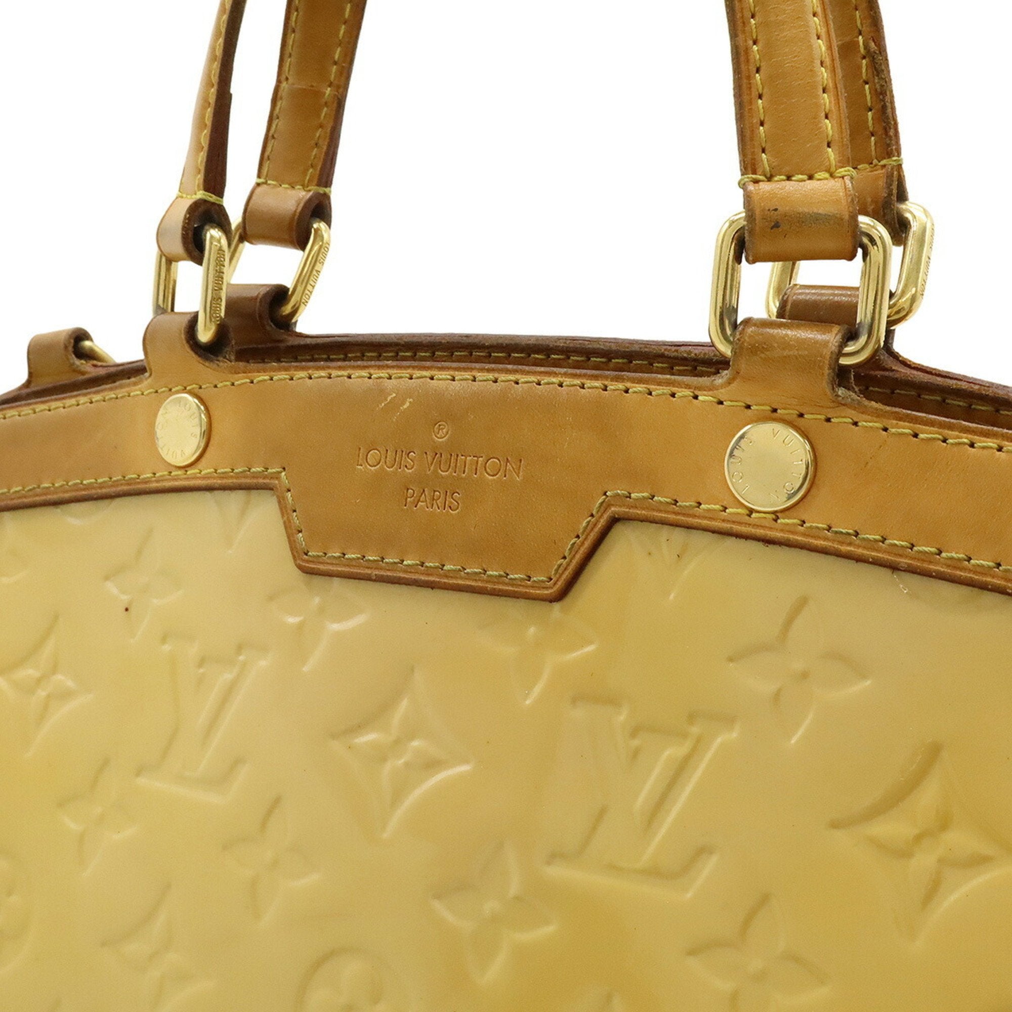 Louis Vuitton Beige Dune Monogram Vernis Handbag Shoulder Bag Tote Bag
