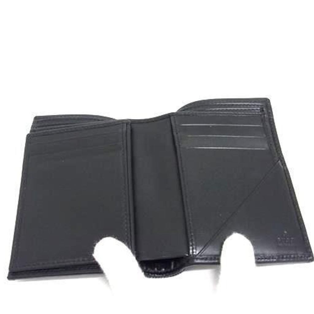 Gucci Black Canvas Leather Wallet (Bi-Fold) (Pre-Owned)