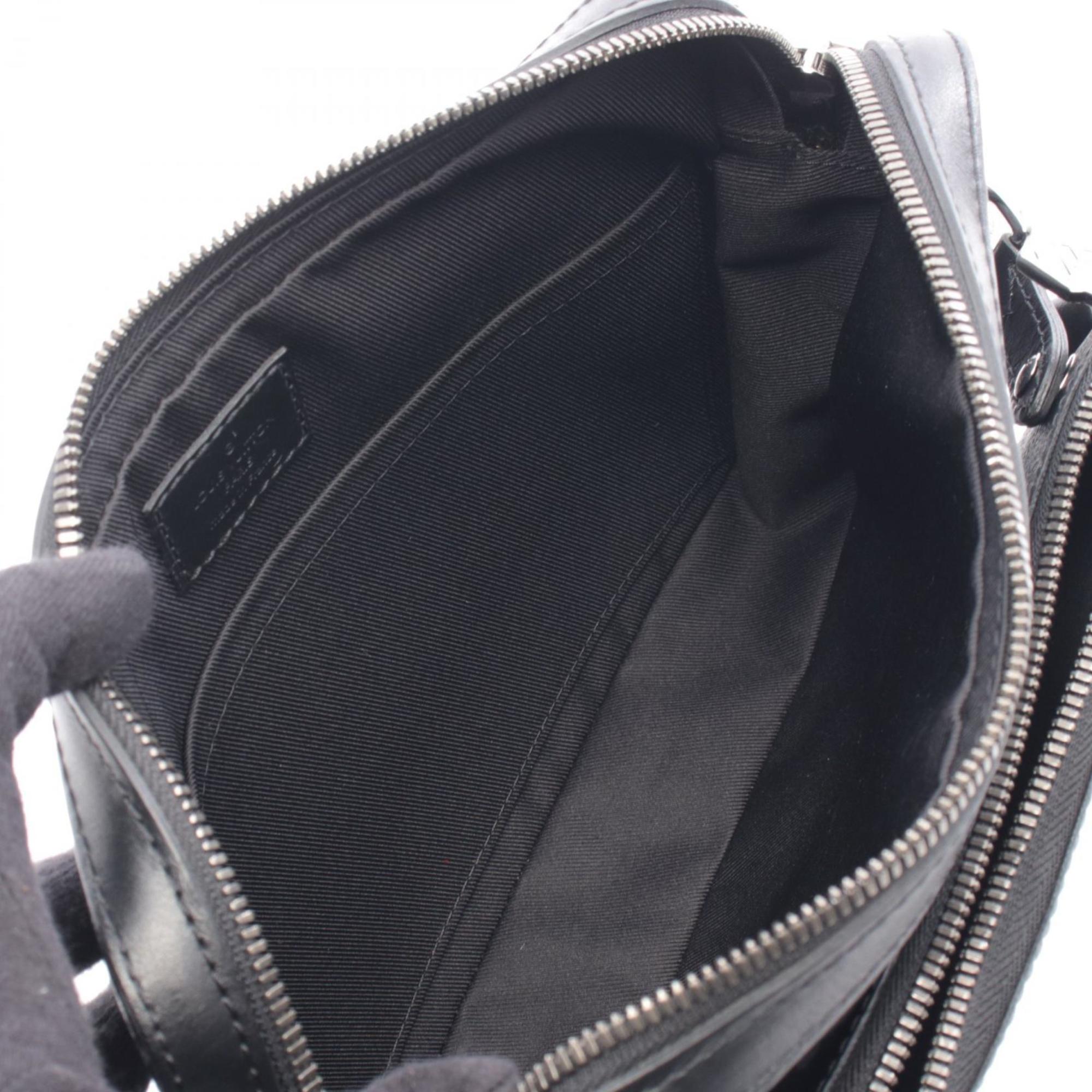 Louis Vuitton Black Gray Monogram Eclipse Coated Canvas Leather Handbag Shoulder Bag