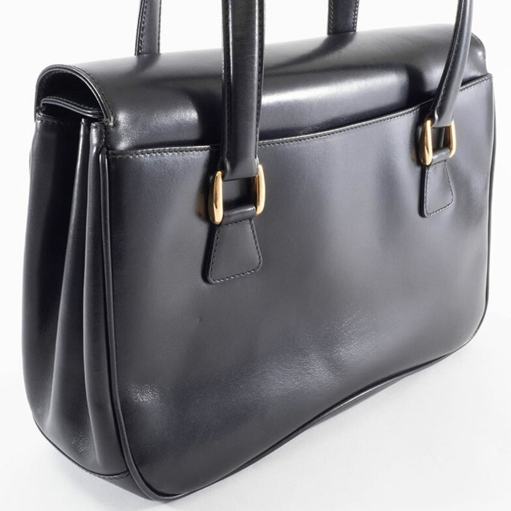Gucci Black Leather Handbag (Pre-Owned)