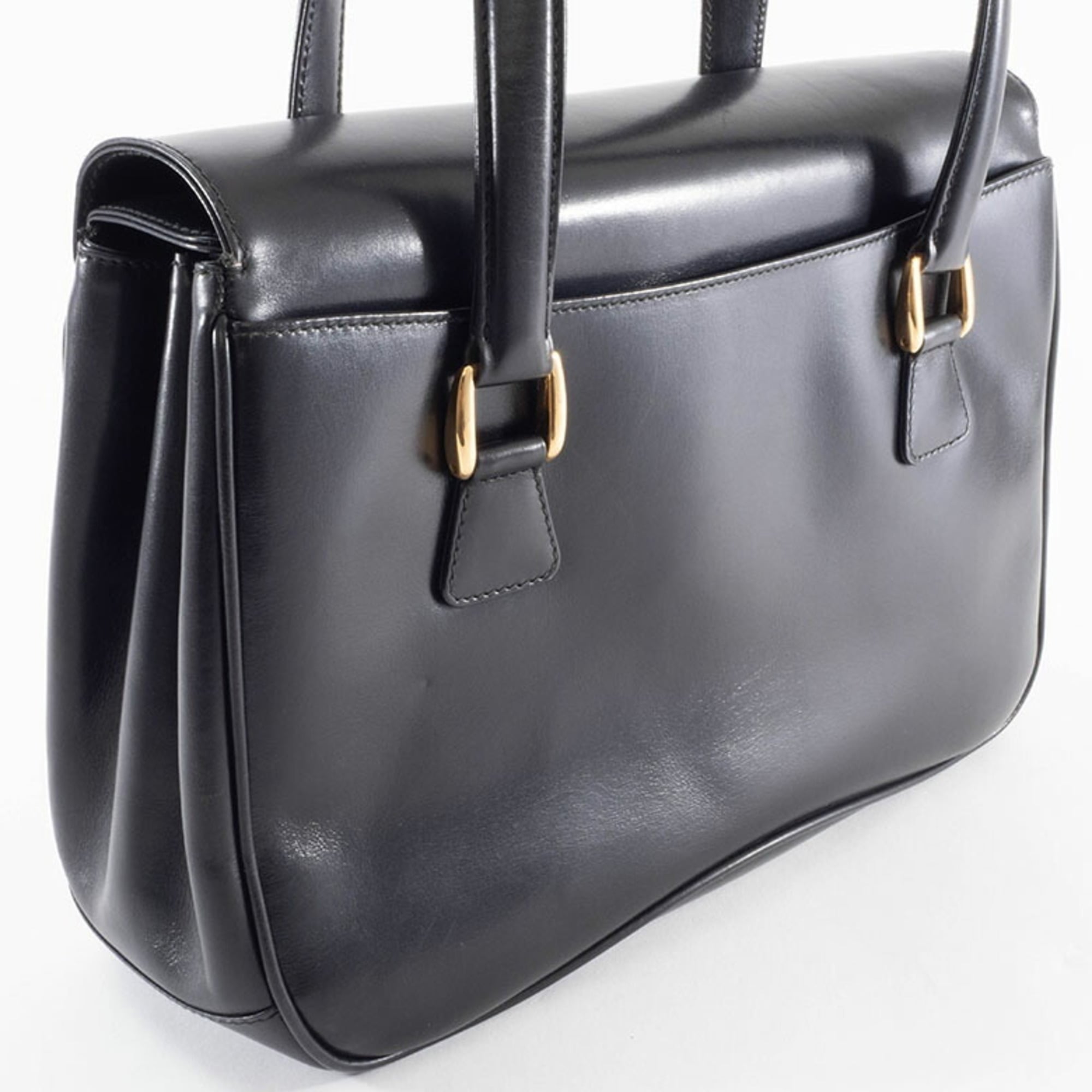 Gucci Black Leather Handbag (Pre-Owned)