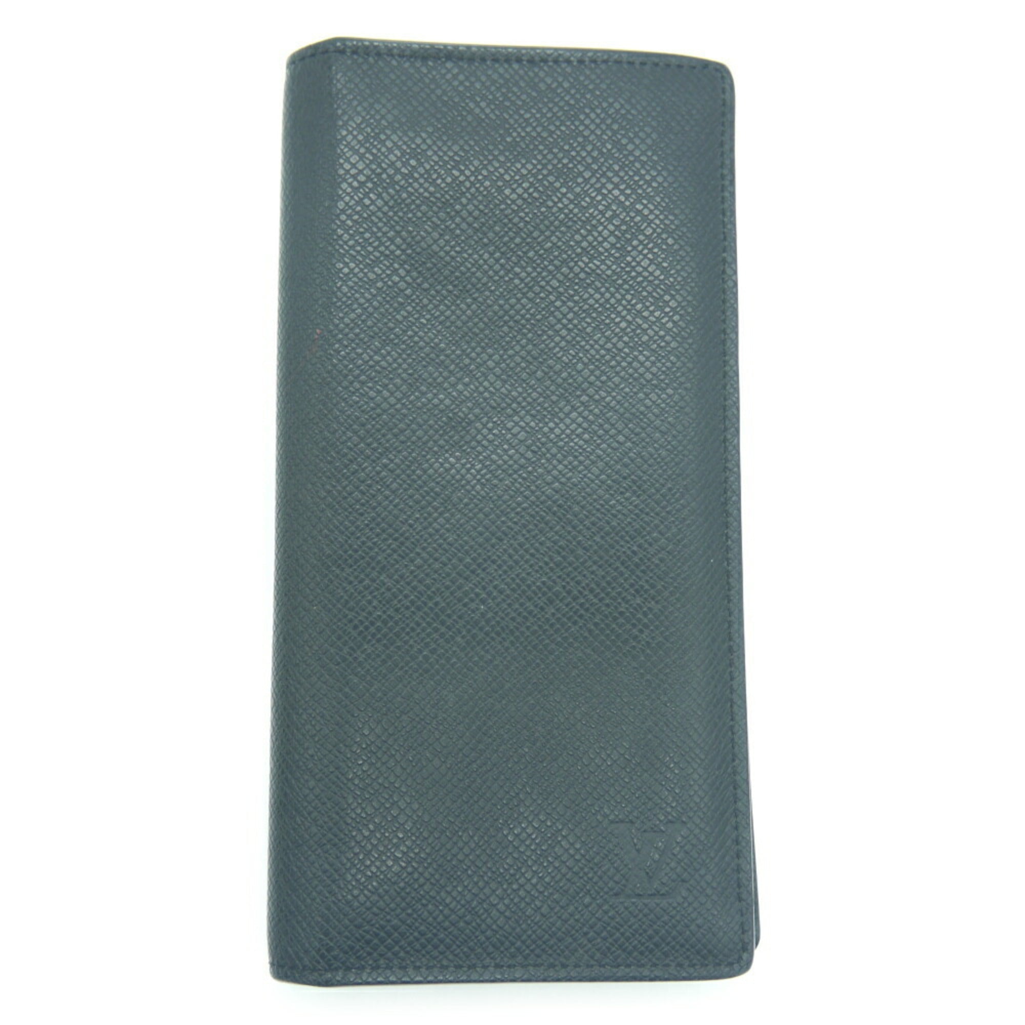 Louis Vuitton Noir Taiga Leather Long Wallet