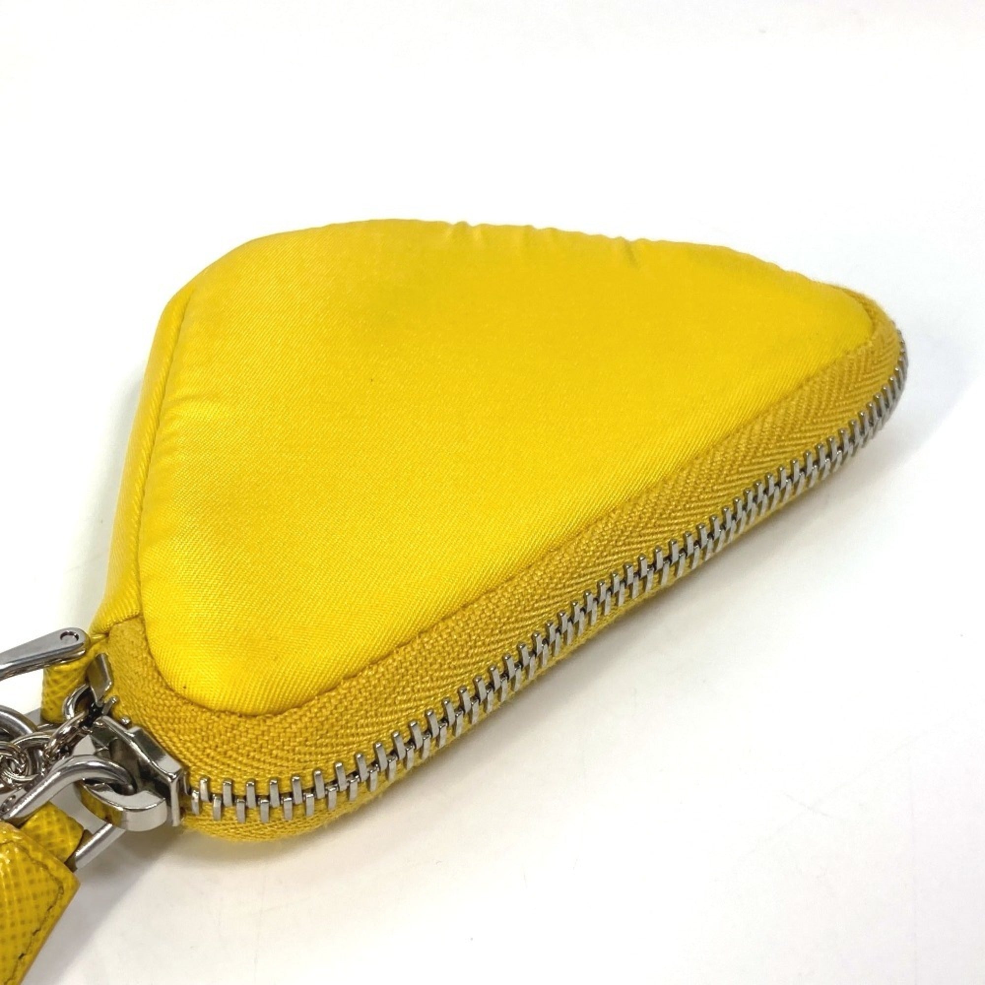 Prada Yellow Nylon Pouch