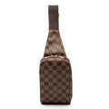 Louis Vuitton Brown Pvc Leather Shoulder Bag Sling Bag