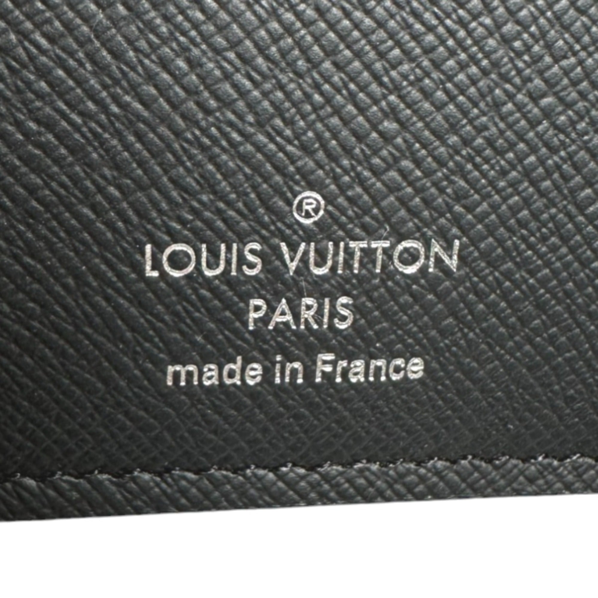Louis Vuitton Black Taiga Leather Long Wallet