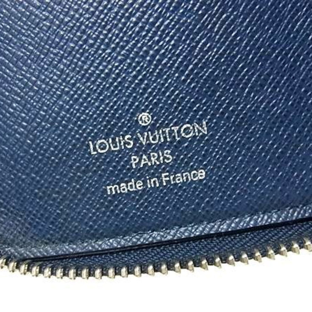 Louis Vuitton Taiga Blue Taiga Leather Long Wallet