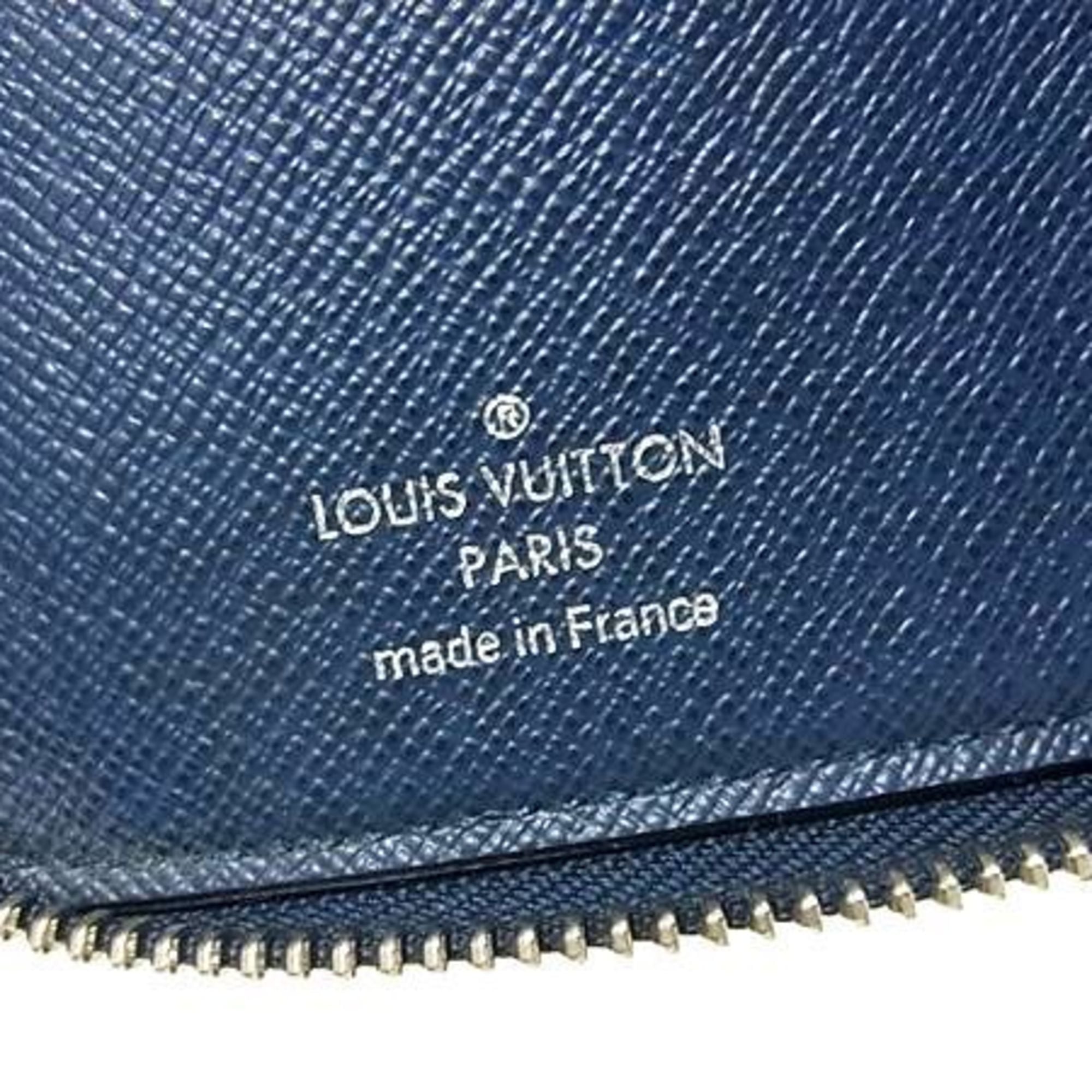 Louis Vuitton Taiga Blue Taiga Leather Long Wallet