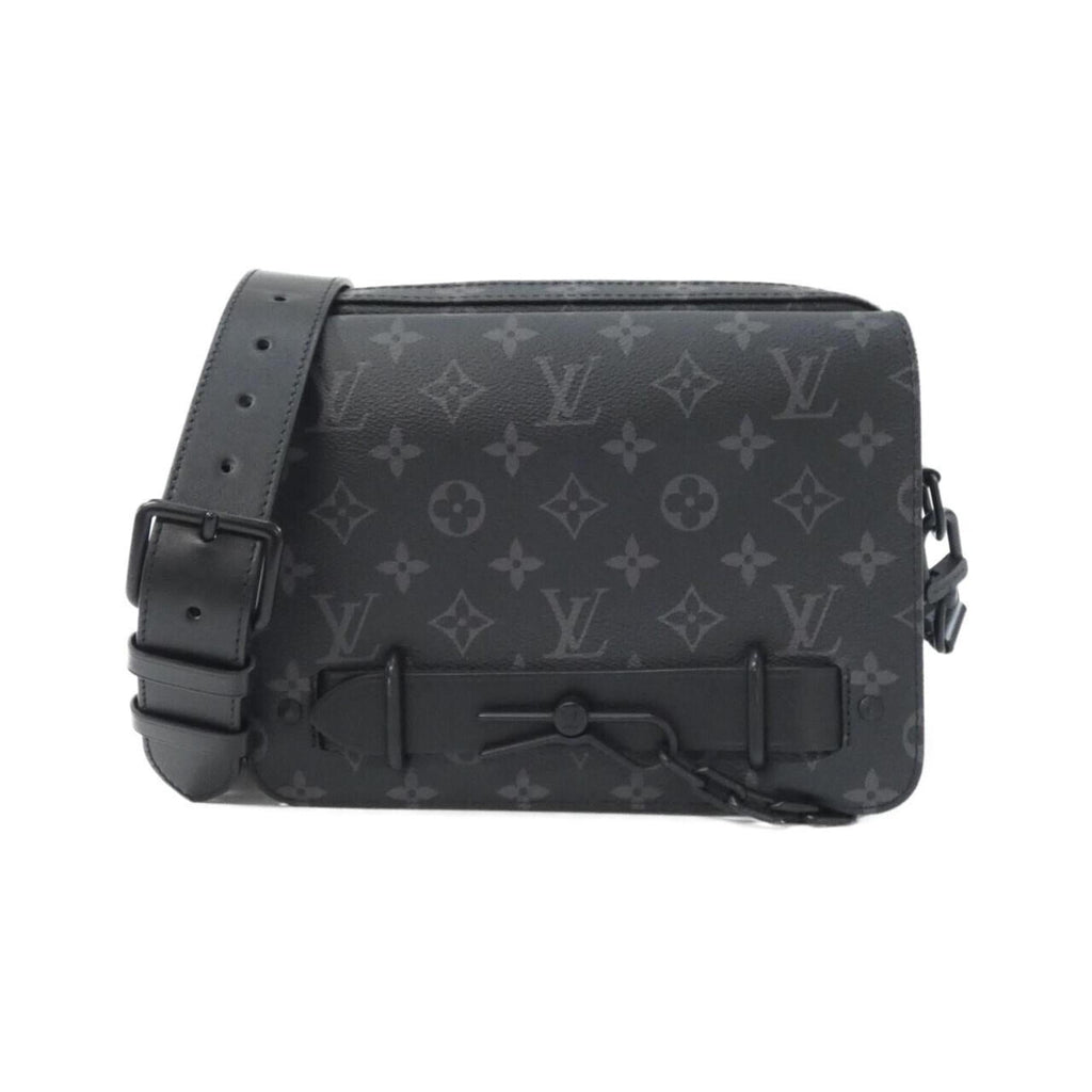 Louis Vuitton Black Coated Canvas Shoulder Bag