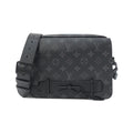 Louis Vuitton Black Coated Canvas Shoulder Bag