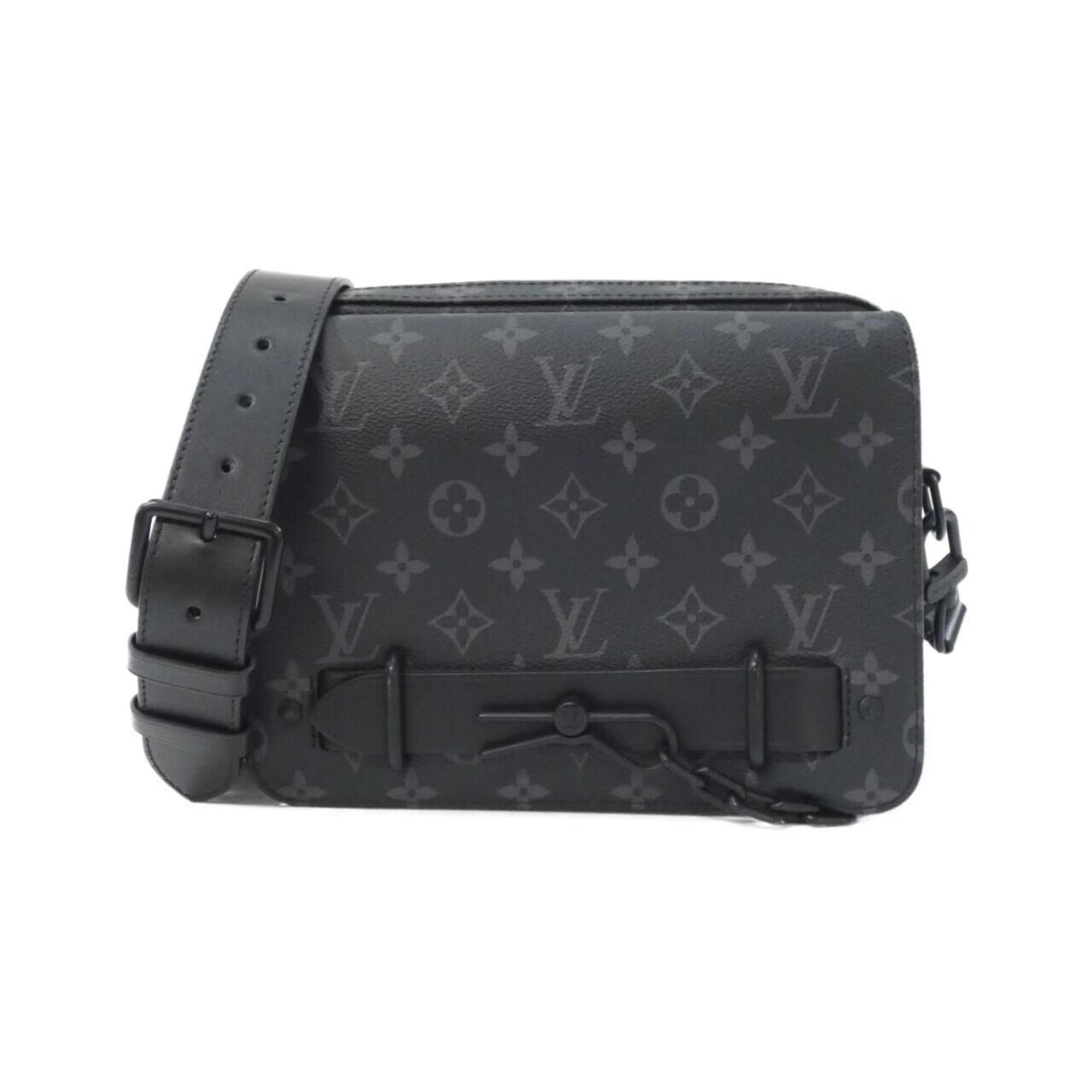 Louis Vuitton Black Coated Canvas Shoulder Bag