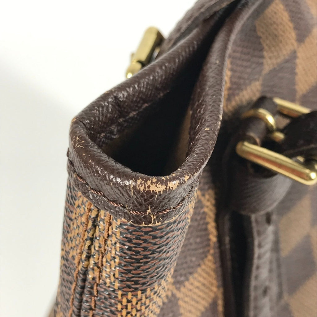 Louis Vuitton Brown Damier Canvas Ebene Damier Canvas Pouch Shoulder Bag Tote Bag