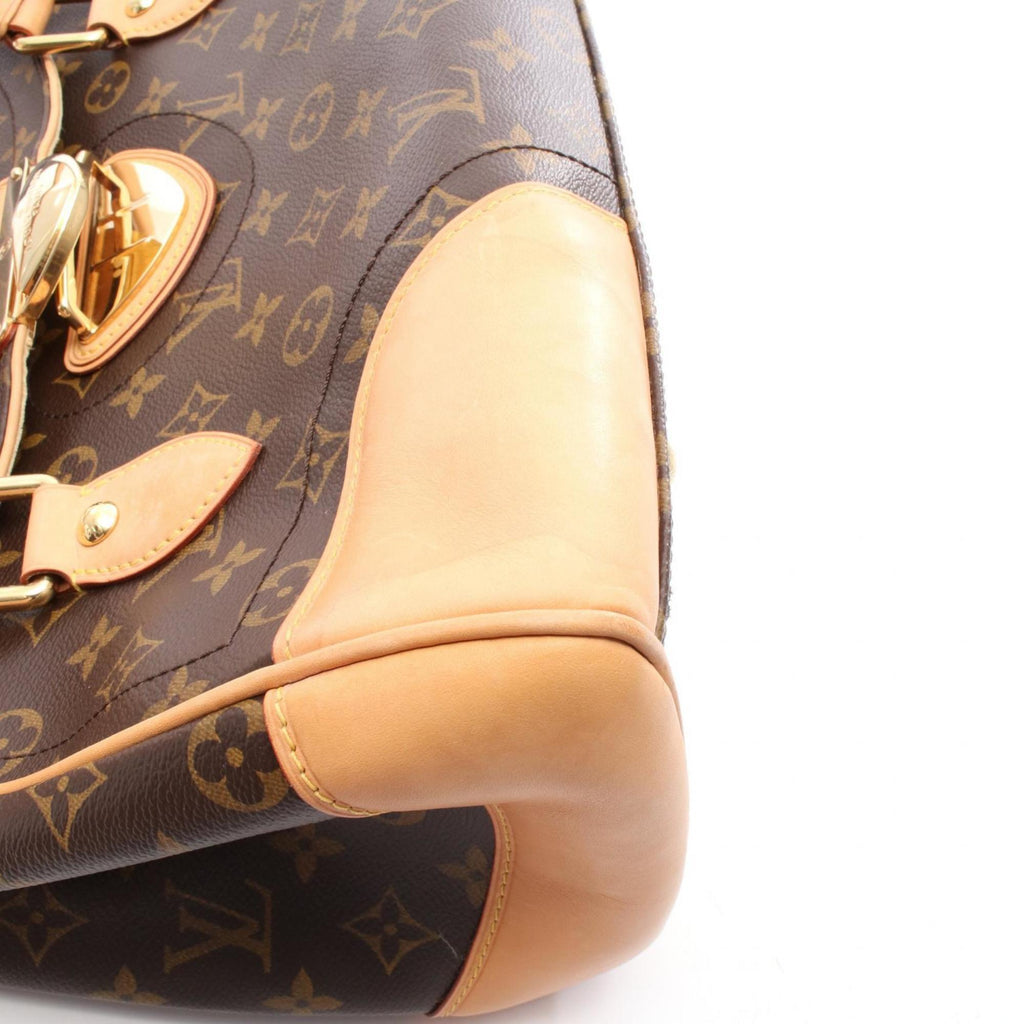 Louis Vuitton Brown Coated Canvas Leather Shoulder Bag