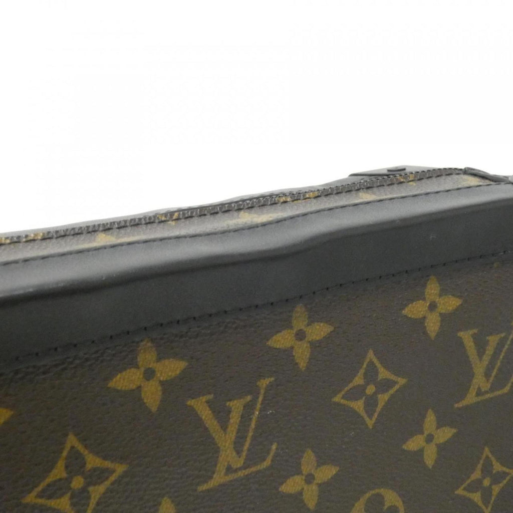 Louis Vuitton Black Black Denim Coated Canvas Shoulder Bag