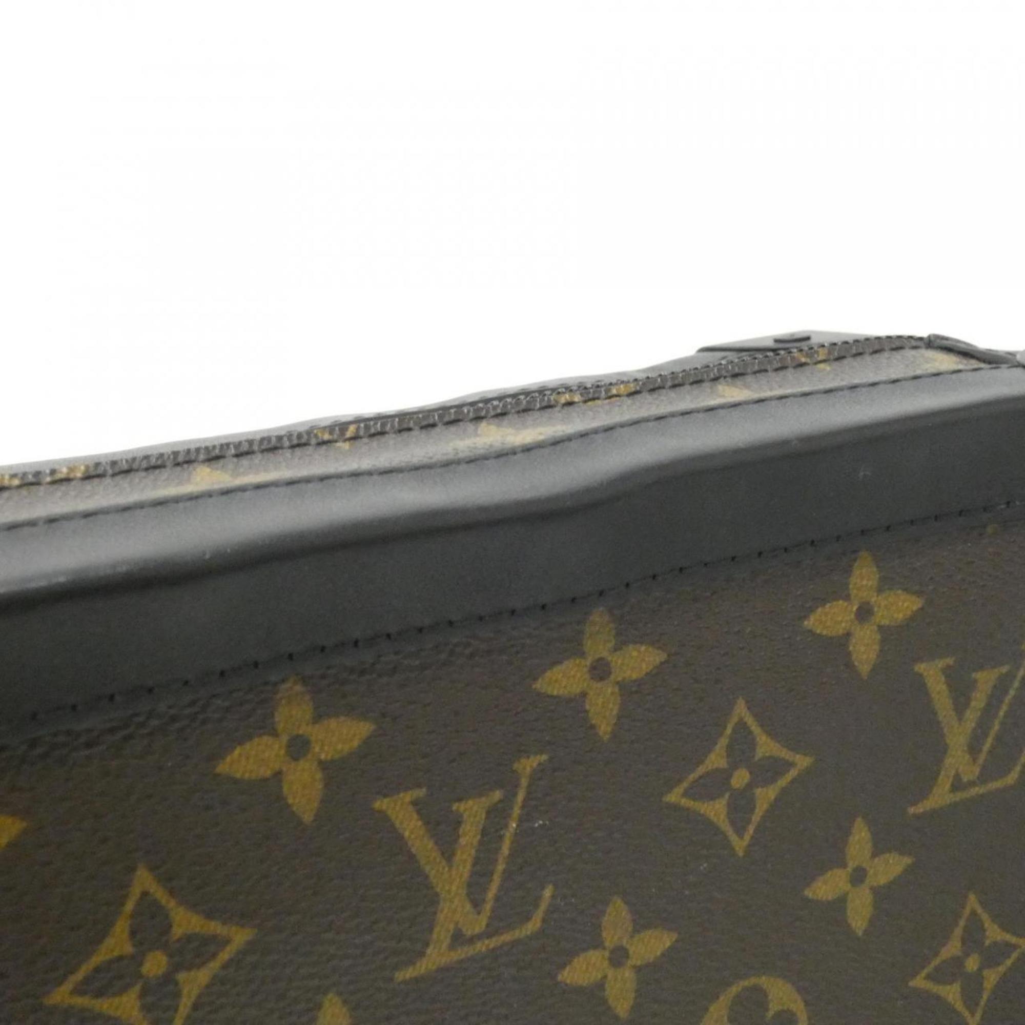 Louis Vuitton Black Black Denim Coated Canvas Shoulder Bag