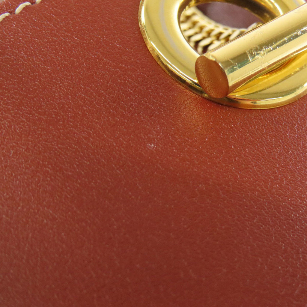 Chloé Brown Red Brown Leather Shoulder Bag (Pre-Owned)