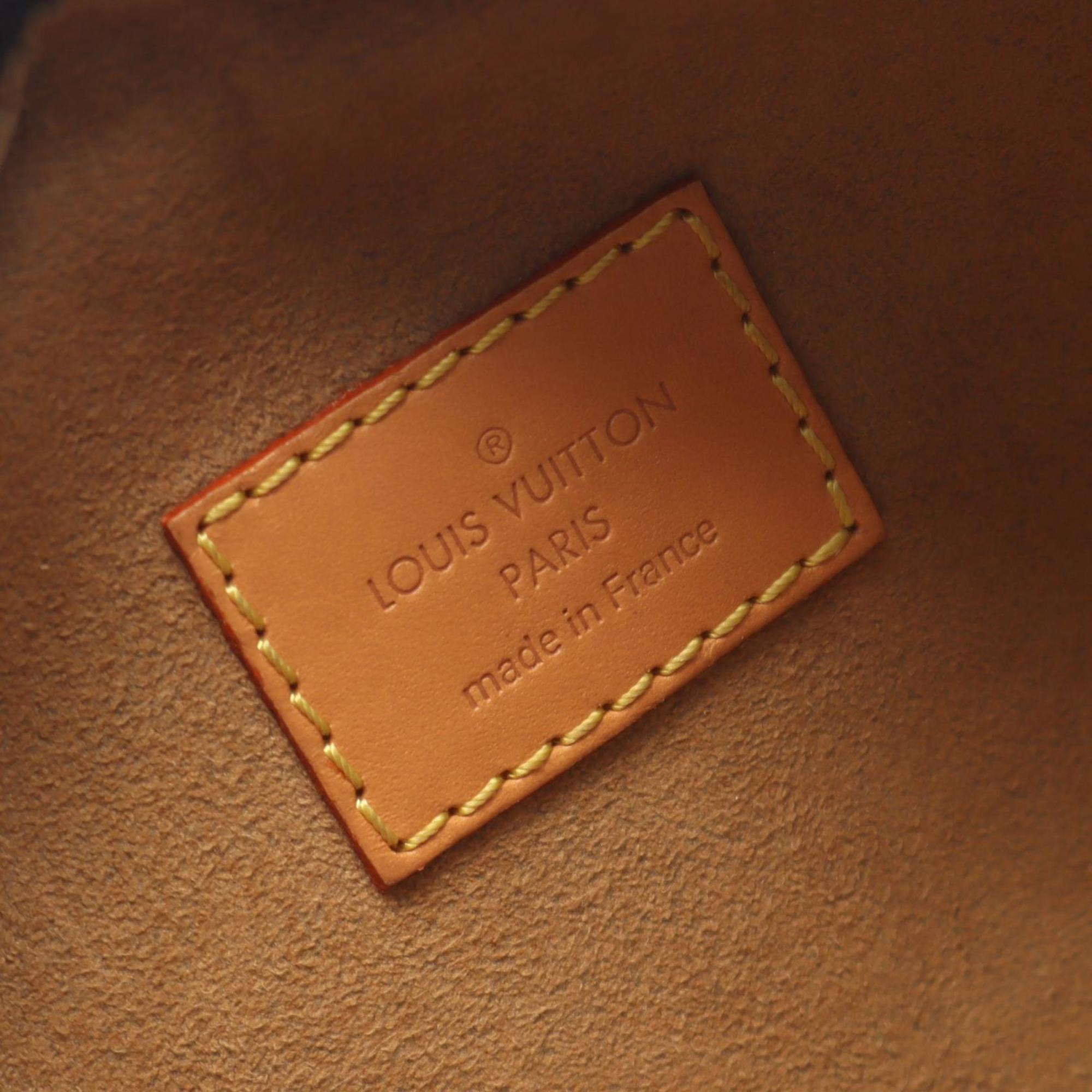 Louis Vuitton Brown Pvc Leather Shoulder Bag