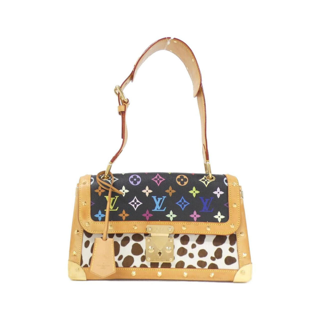 Louis Vuitton Black Coated Canvas Shoulder Bag