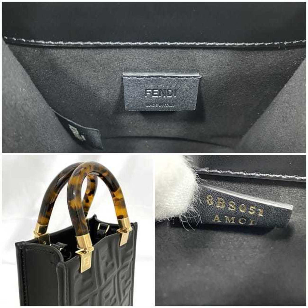 Fendi Black Leather Handbag