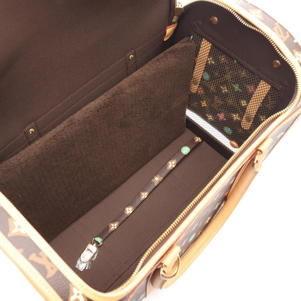 Louis Vuitton Brown Multi-Color Pvc Leather Handbag