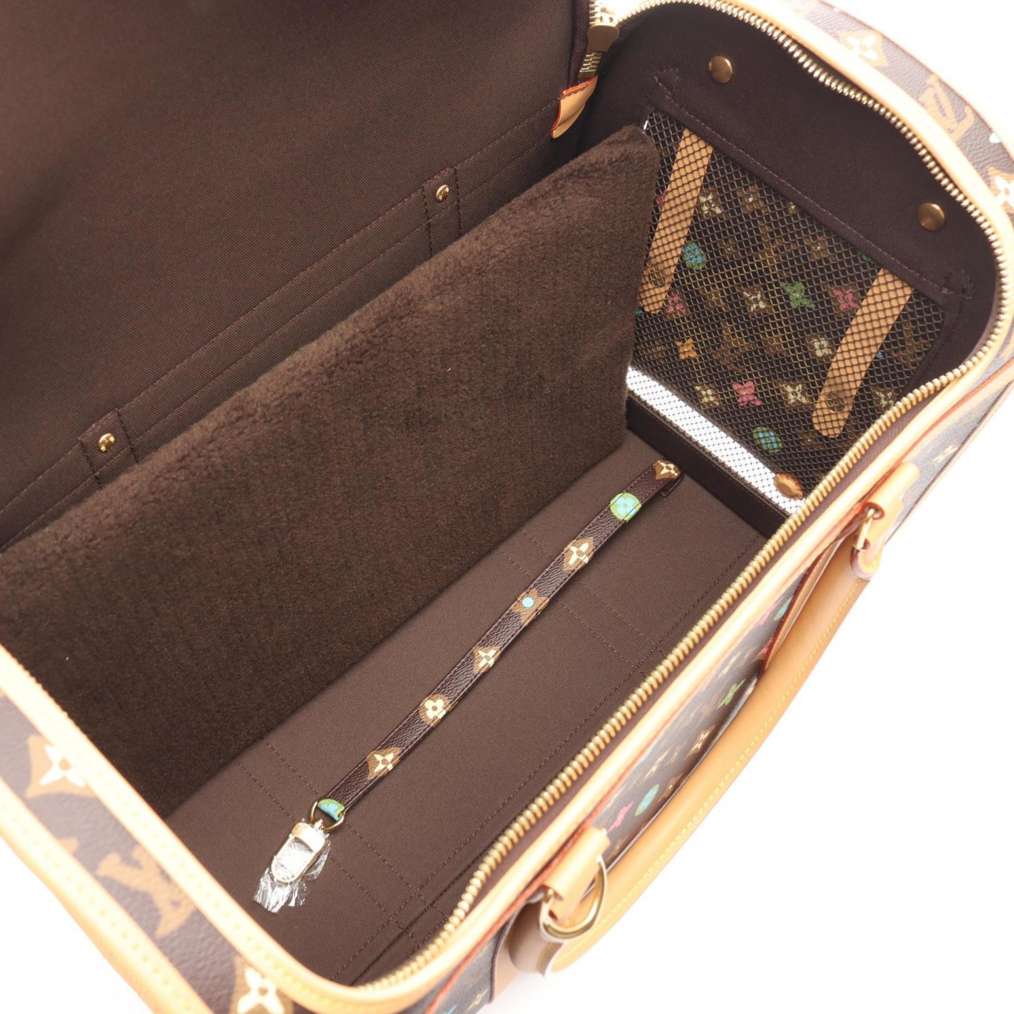 Louis Vuitton Brown Multi-Color Pvc Leather Handbag