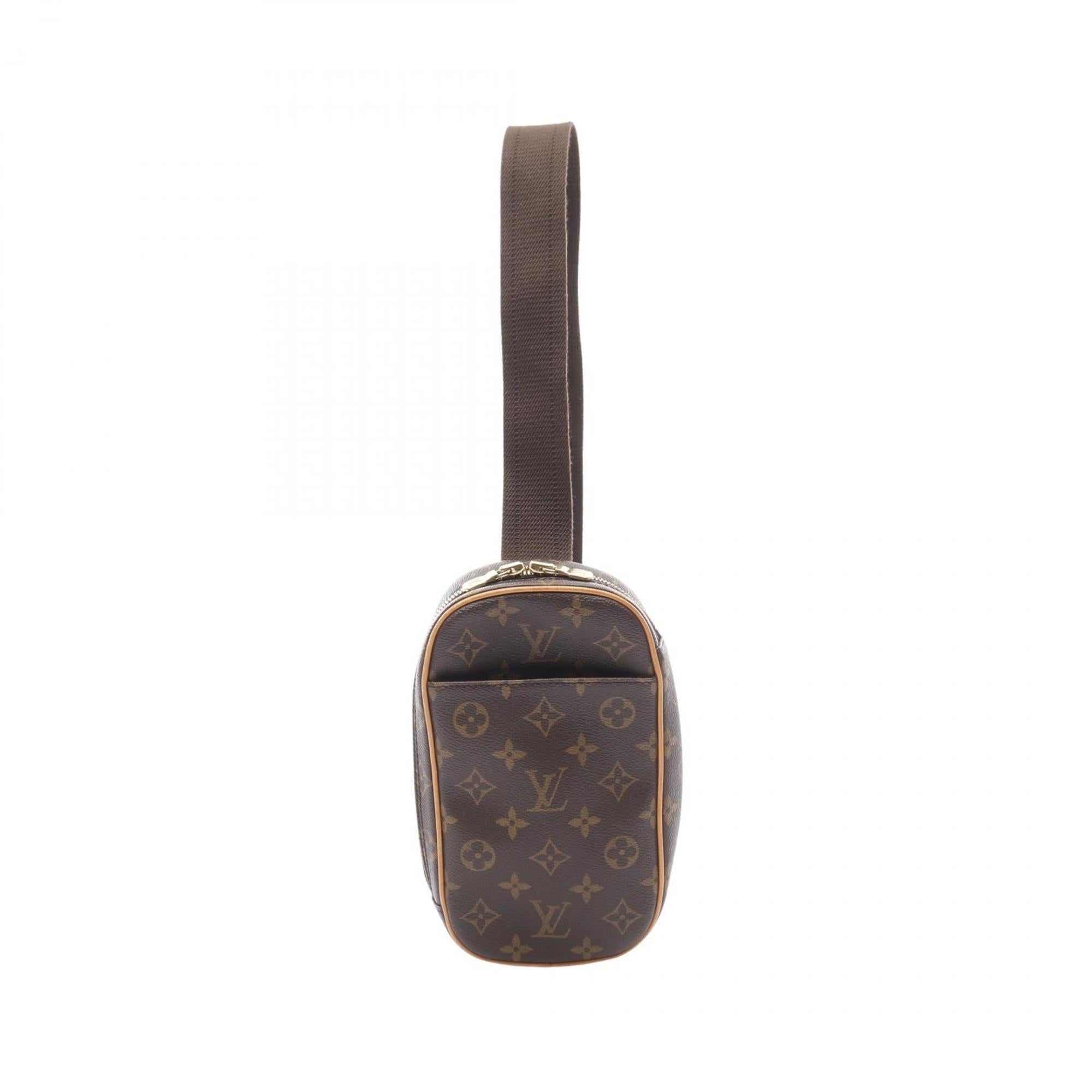 Louis Vuitton Brown Pvc Coated Canvas Leather Fanny Pack