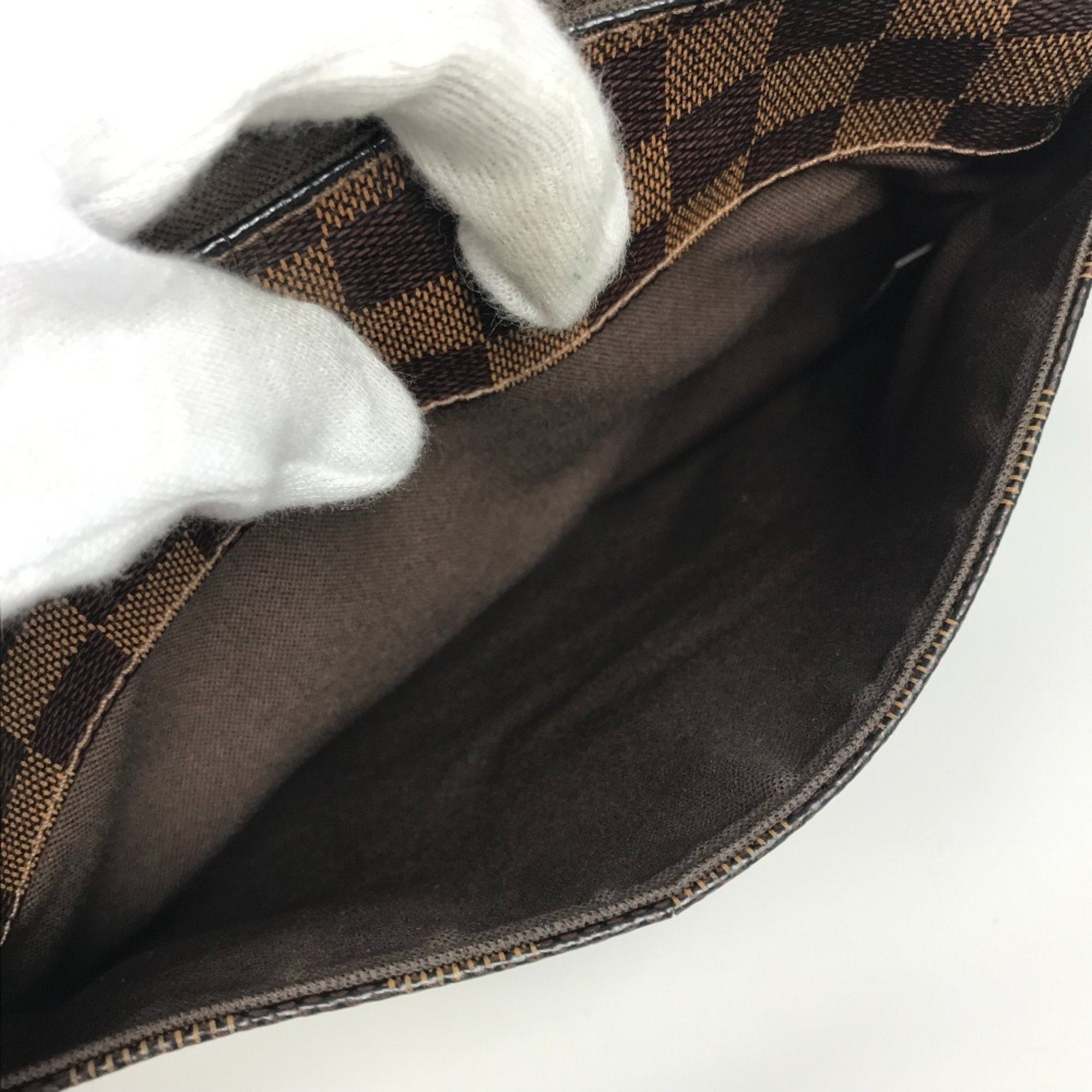 Louis Vuitton Brown Damier Canvas Ebene Damier Canvas Shoulder Bag