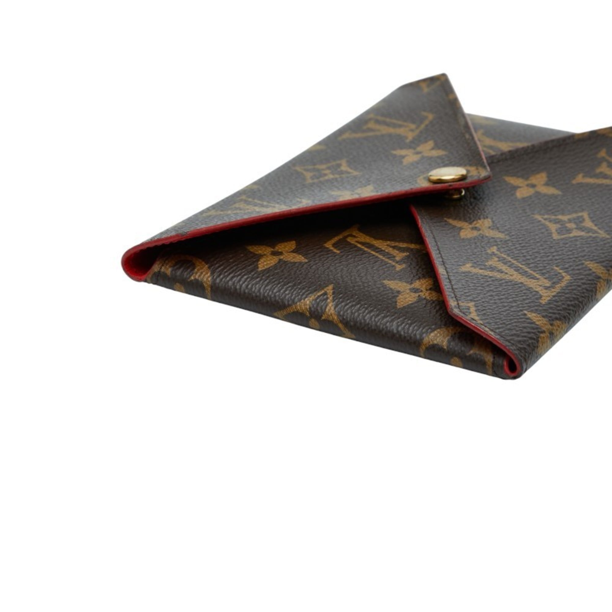Louis Vuitton Monogram Brown Red Color Pvc Leather Pochette