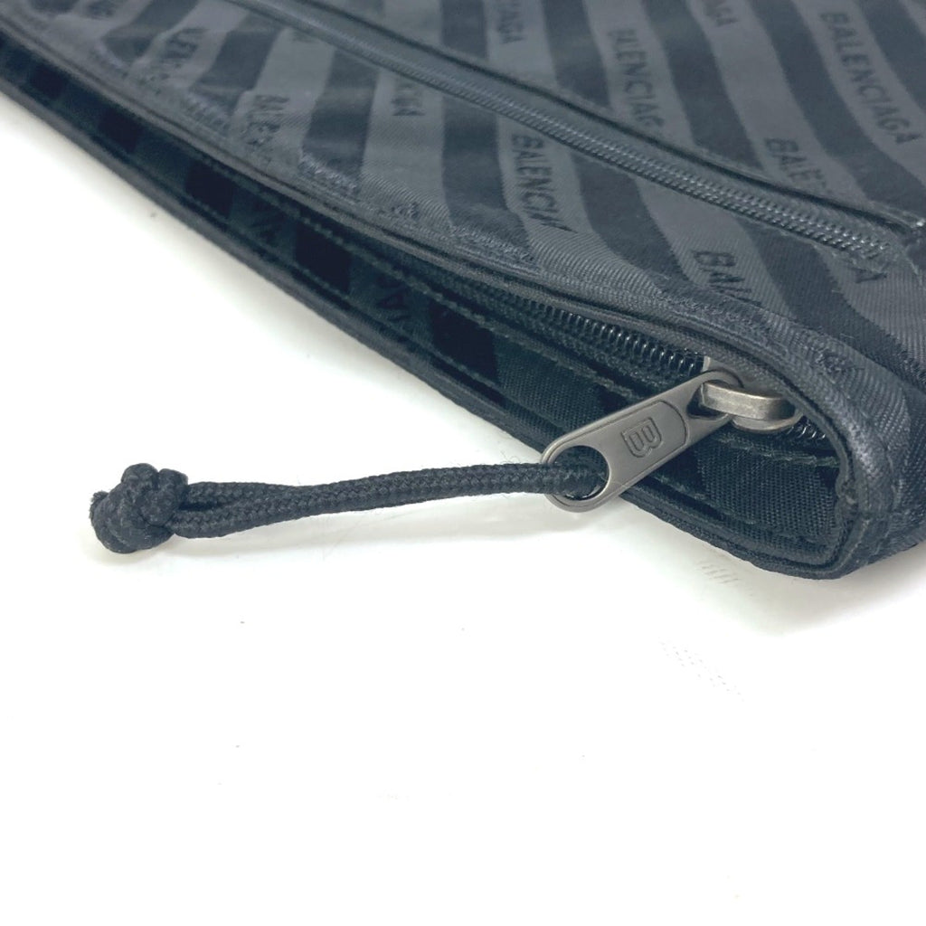 Balenciaga Black Cloth Clutch