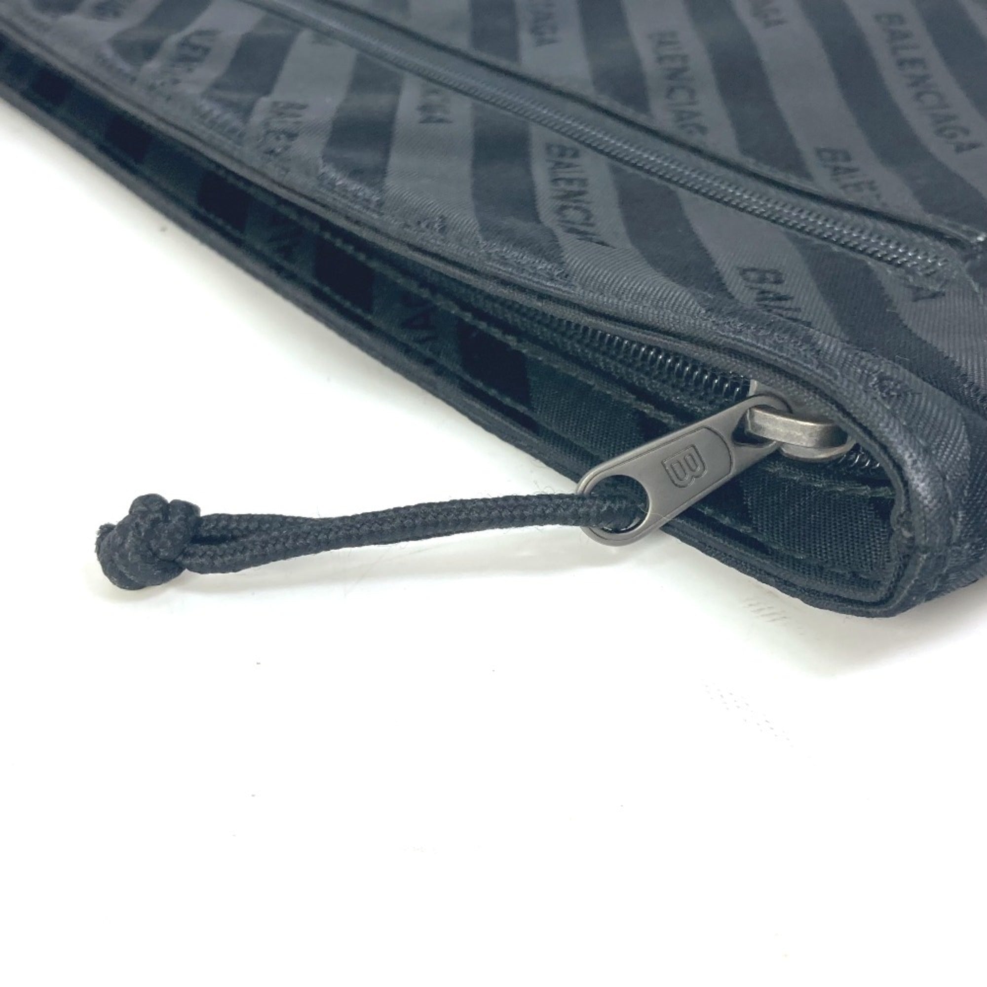 Balenciaga Black Cloth Clutch