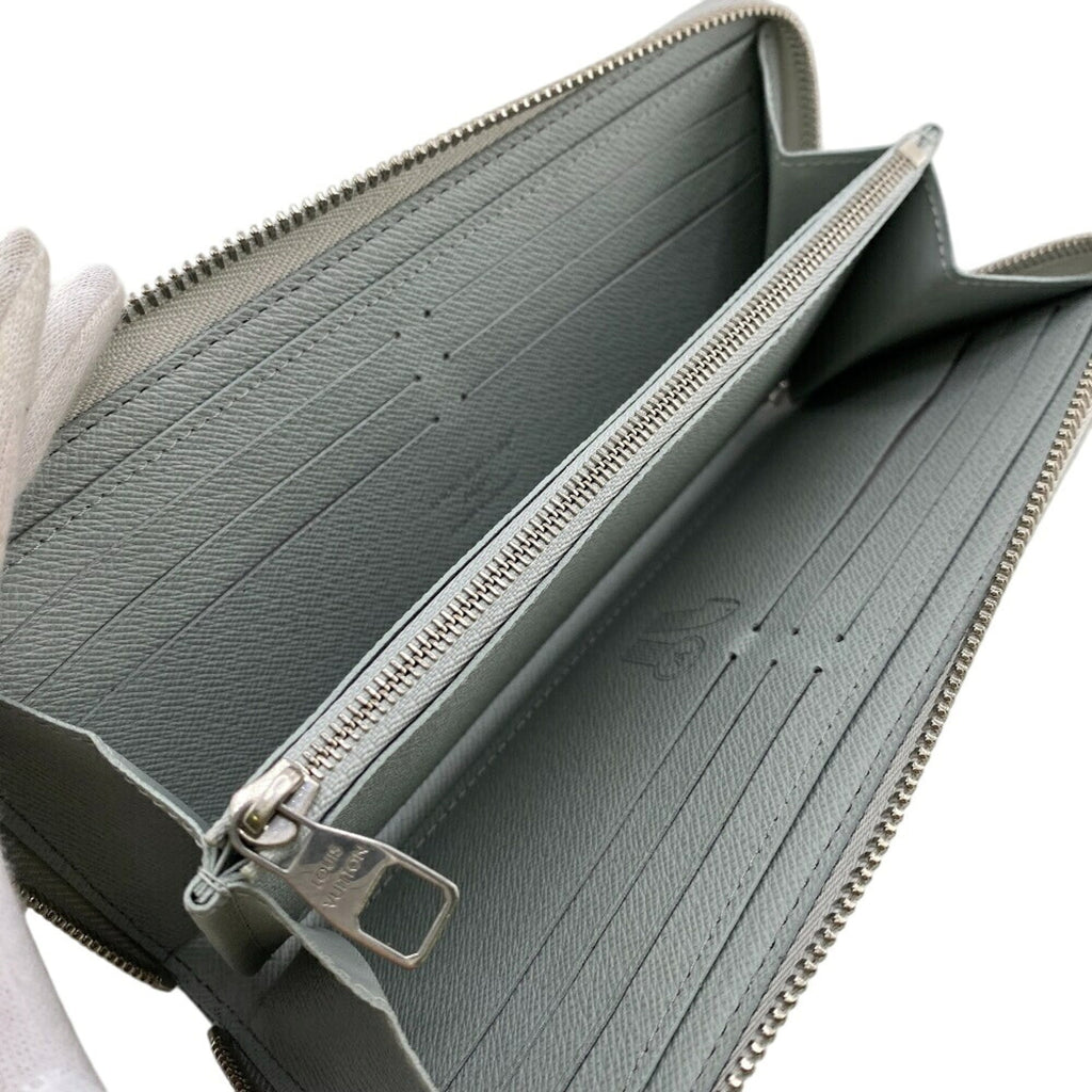 Louis Vuitton Gray Leather Long Wallet