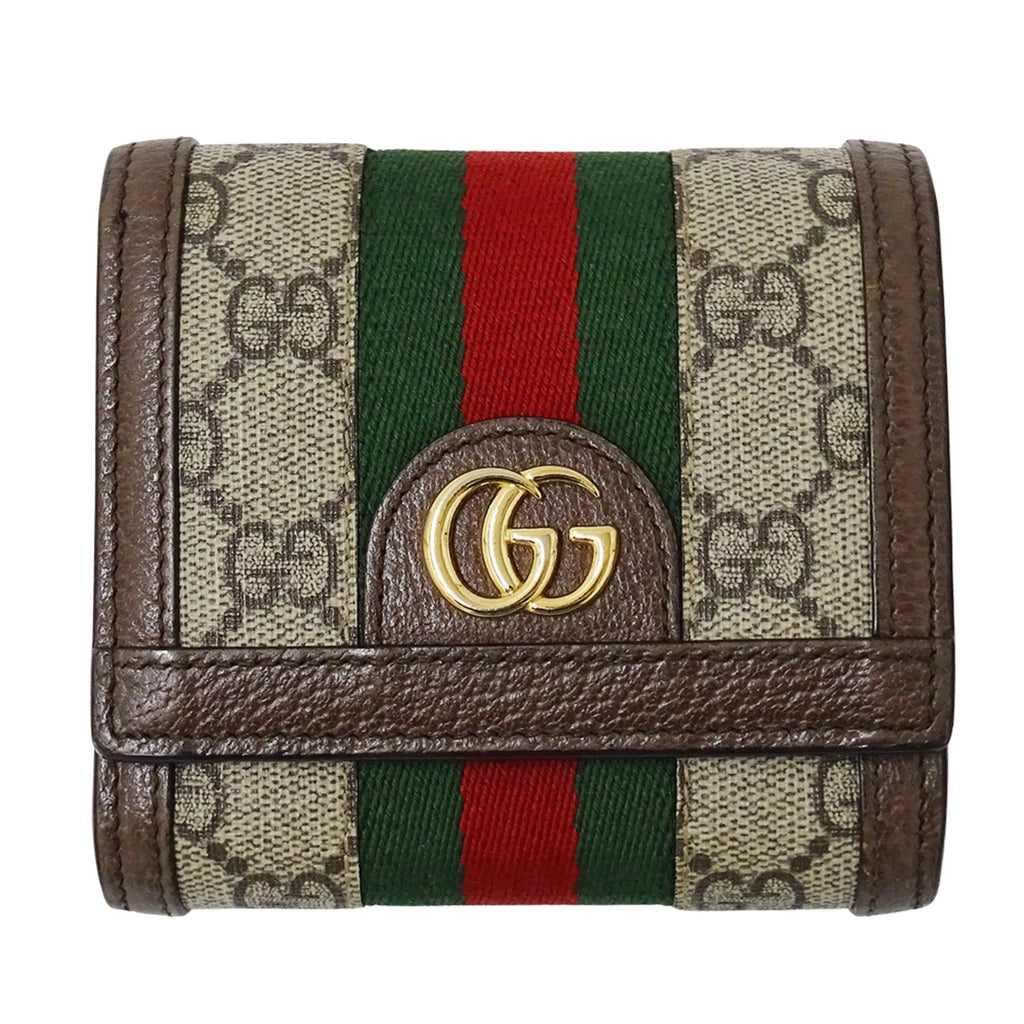 Gucci Beige Brown Gg Supreme Wallet (Bi-Fold) (Pre-Owned)