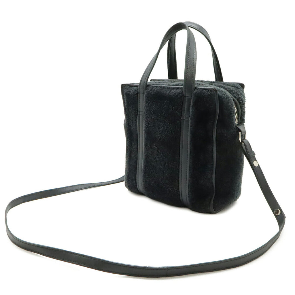 Balenciaga Black Leather Handbag Shoulder