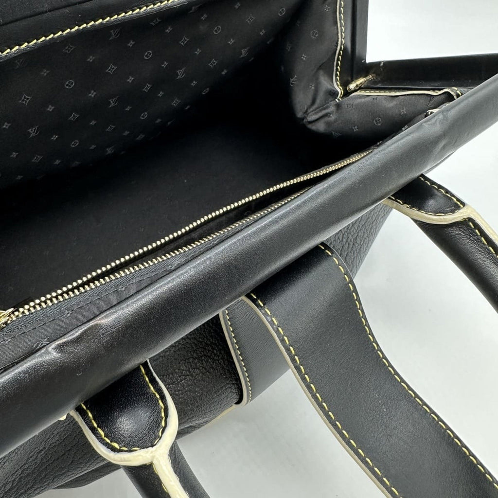 Louis Vuitton Black Suhali Leather Handbag