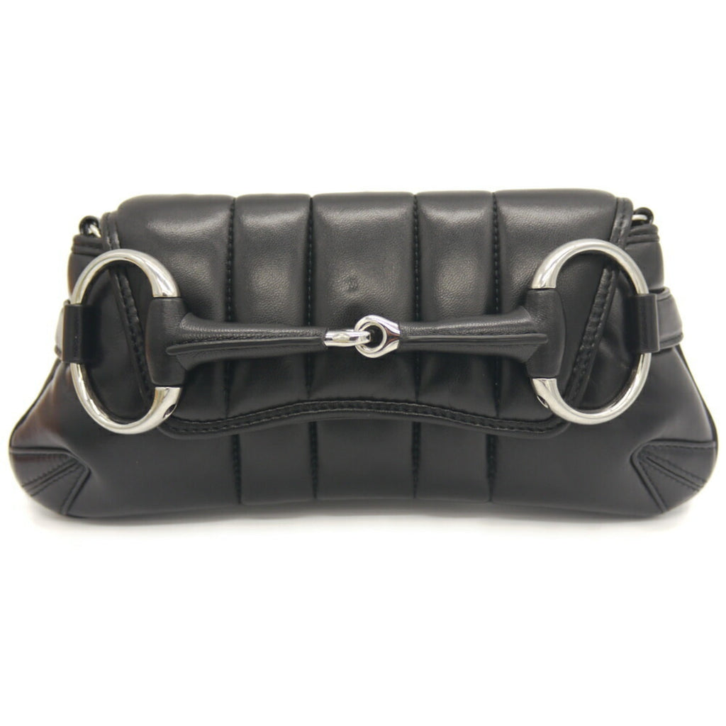 Gucci Black Leather Shoulder Bag (Pre-Owned)