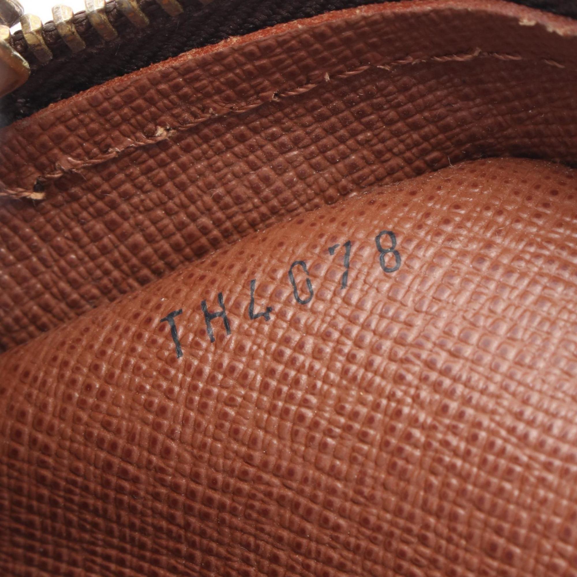 Louis Vuitton Monogram Brown Coated Canvas Leather Shoulder Bag