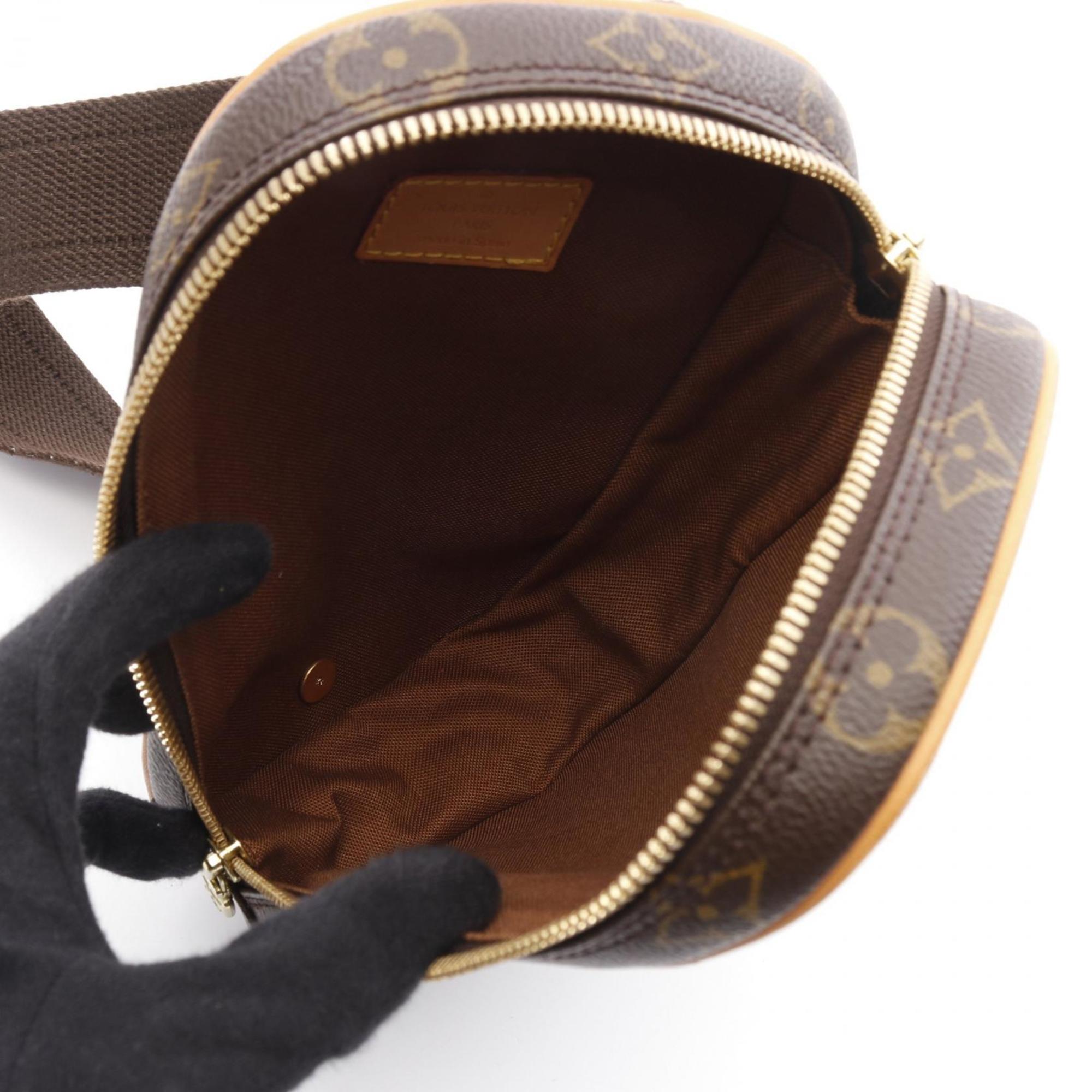 Louis Vuitton Brown Pvc Coated Canvas Leather Fanny Pack