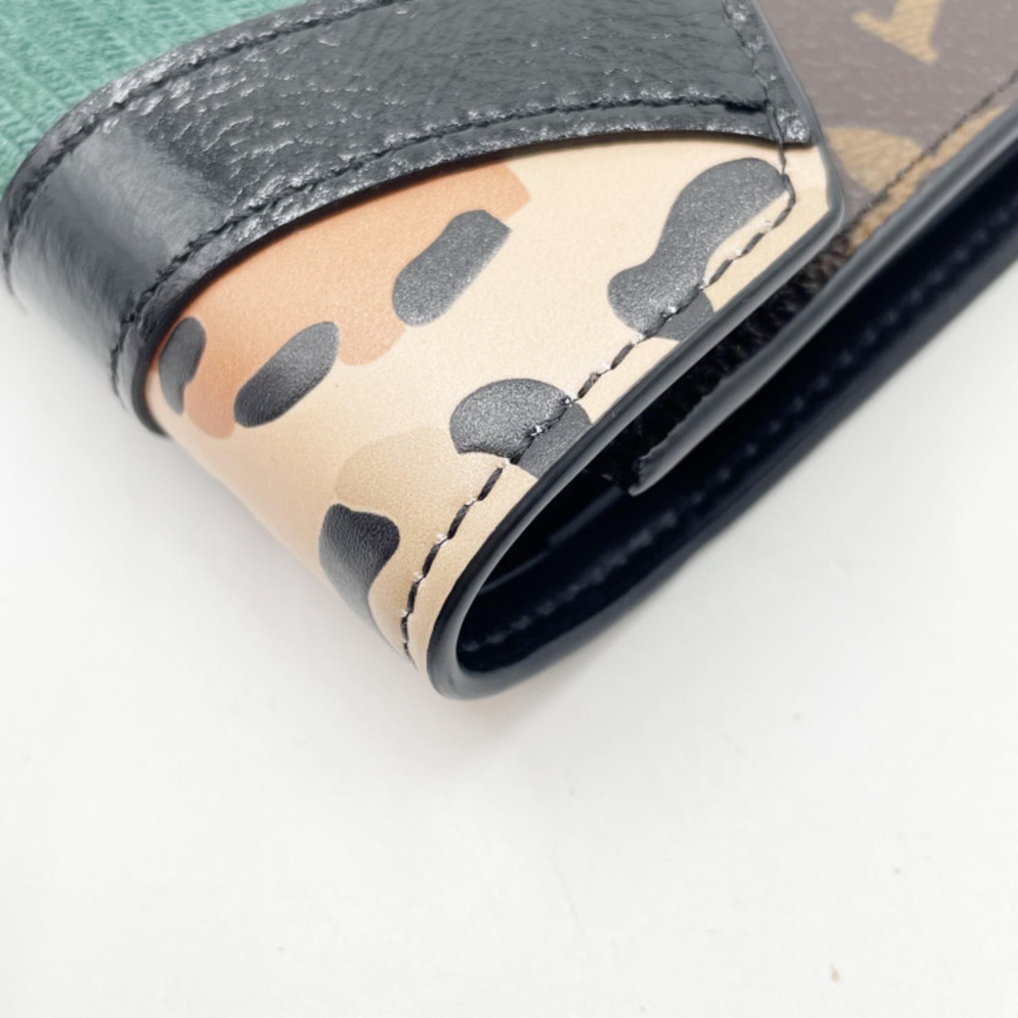 Louis Vuitton Brown Pvc Cuir Ombre Leather Wallet (Tri-Fold)