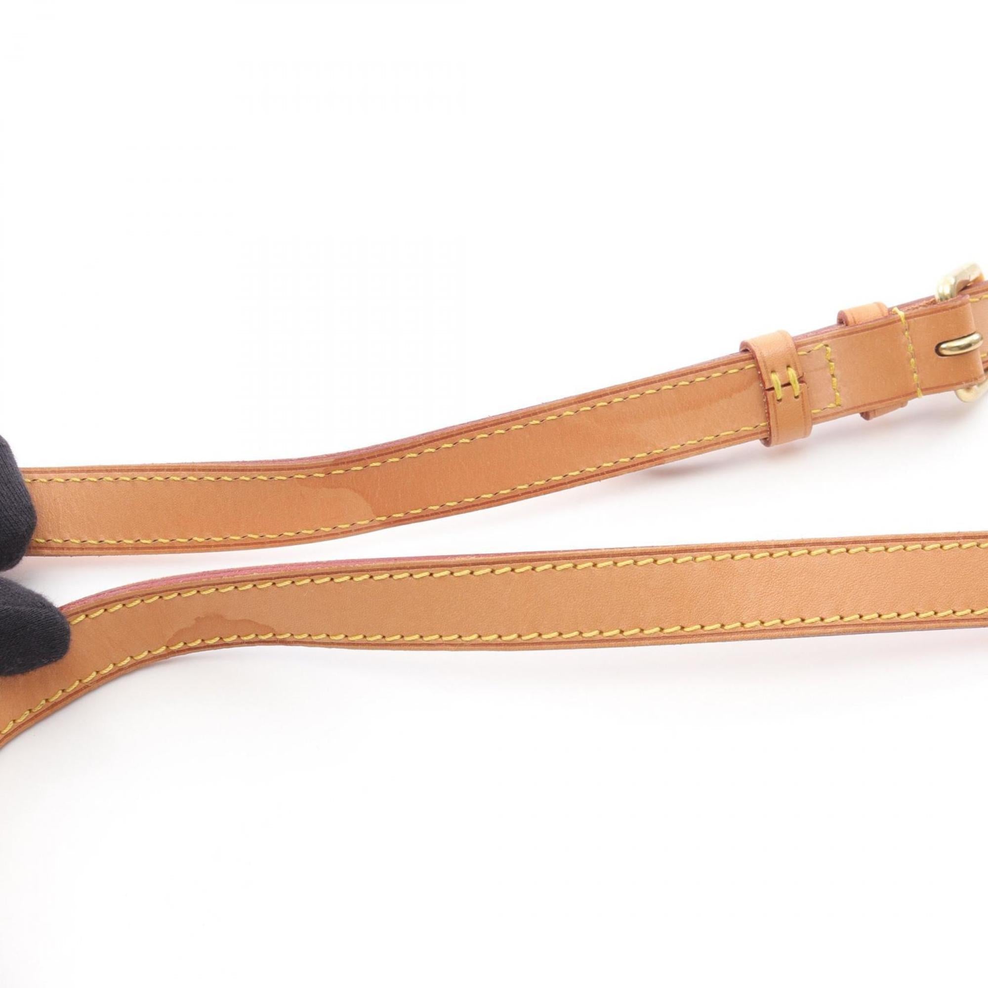 Louis Vuitton Brown Coated Canvas Leather Shoulder Bag