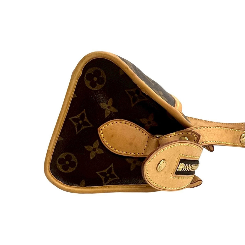 Louis Vuitton Brown Leather Pvc Pochette Shoulder Bag