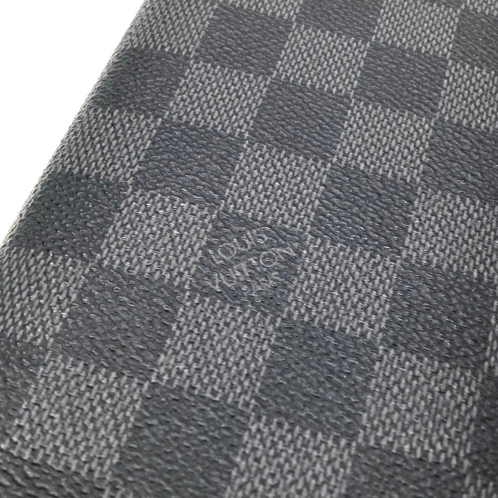 Louis Vuitton Black Damier Graphite Damier Graphite Long Wallet
