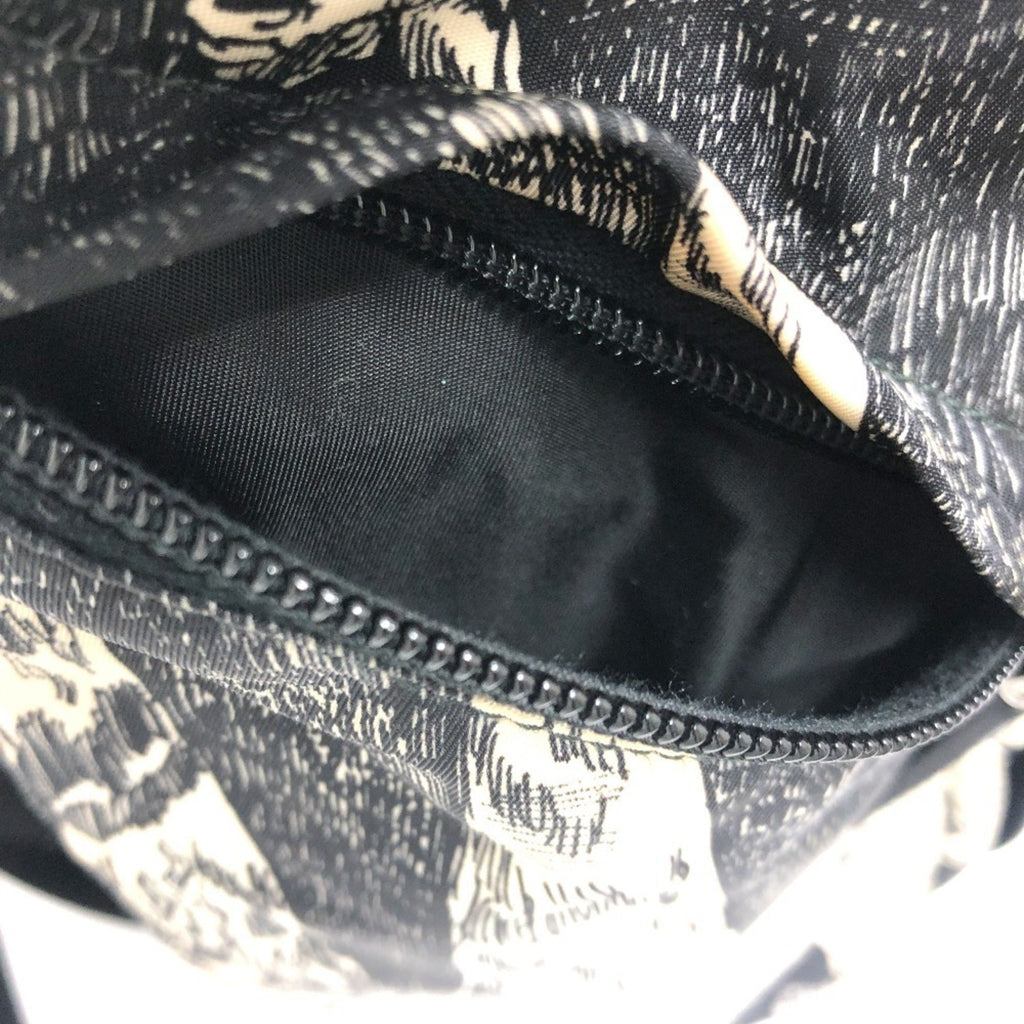 Prada Black White Nylon Backpack