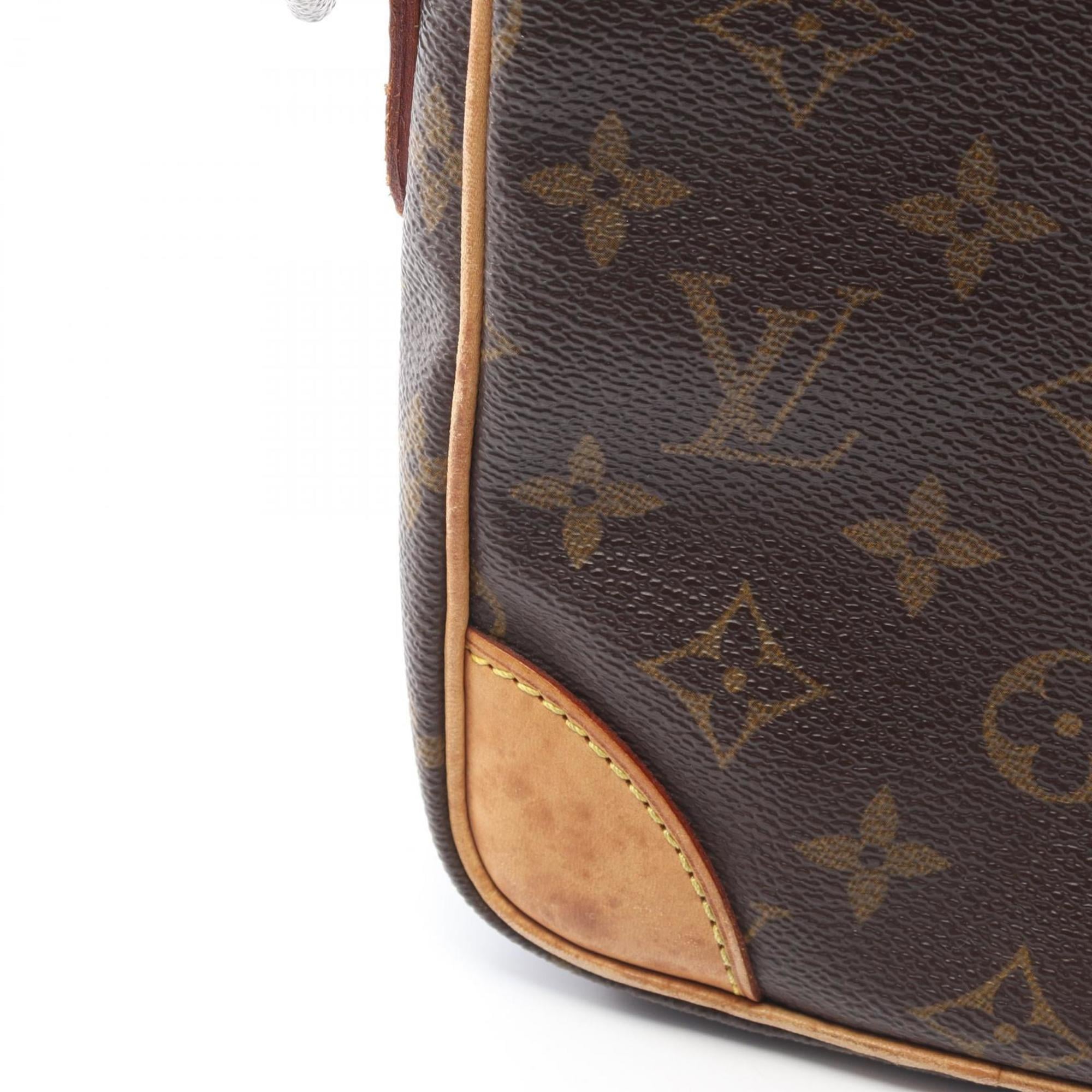 Louis Vuitton Brown Monogram Coated Canvas Leather Handbag Shoulder Bag