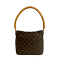 Louis Vuitton Brown Leather Shoulder Bag
