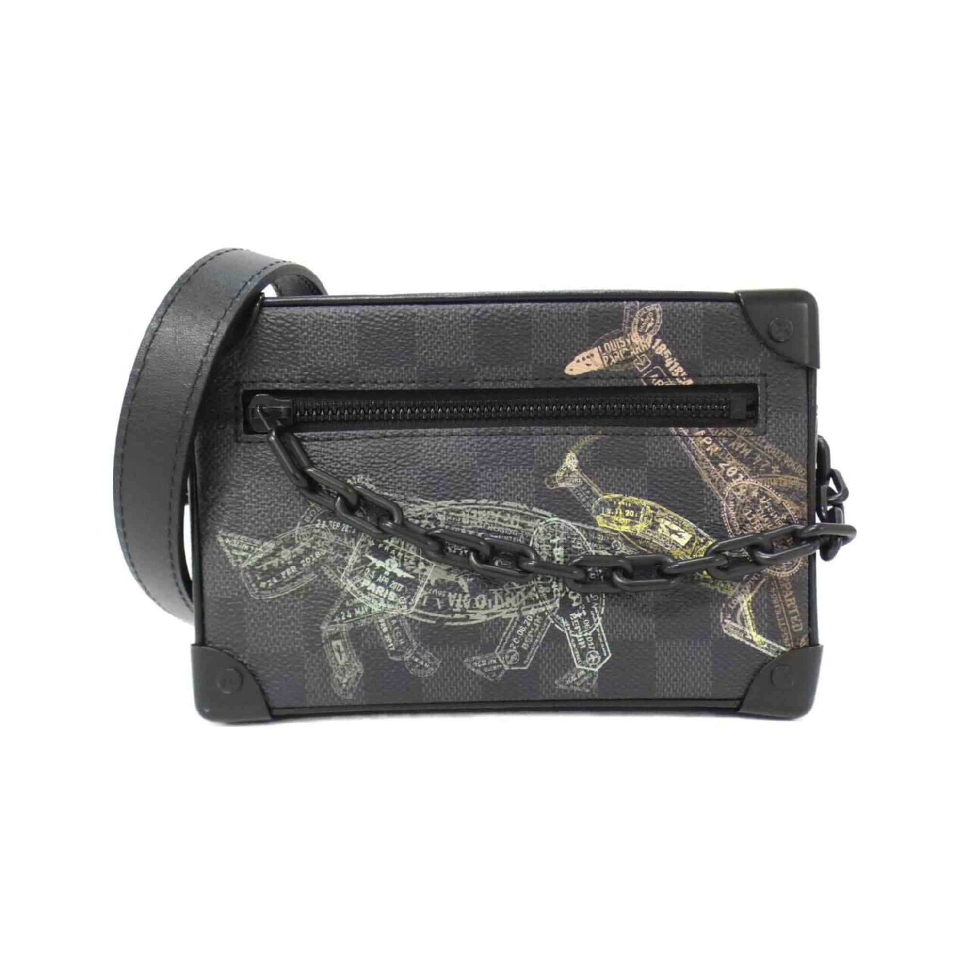 Louis Vuitton Graphite Coated Canvas Shoulder Bag